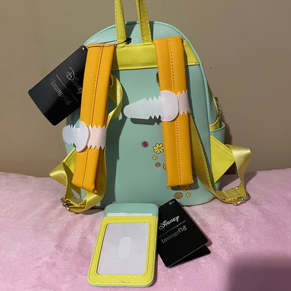 Loungefly Winnie the Pooh mini backpack and cardholder wallet set new with tags - Picture 5 of 5
